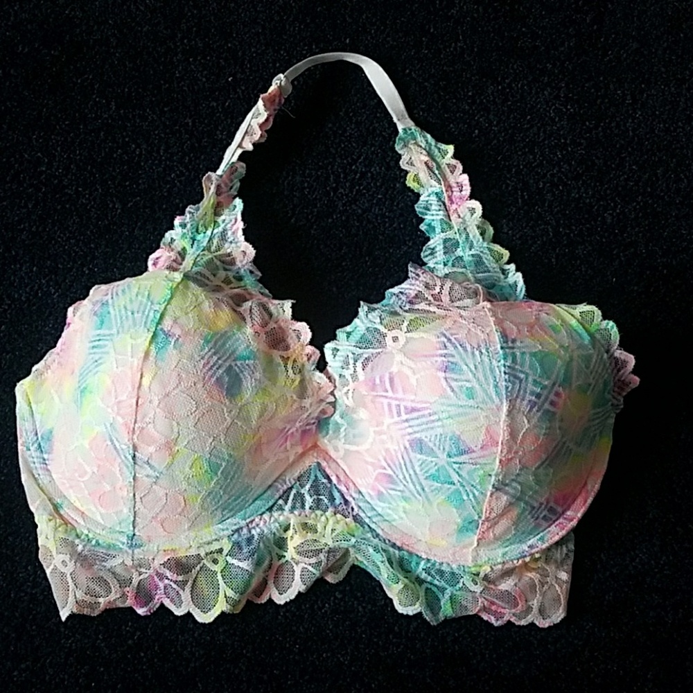 VS Pink Halter Bralette